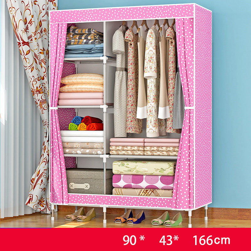 الصورة المصغرة: Armario portátil moderno para dormitorio, armario plegable para bebés, niños.