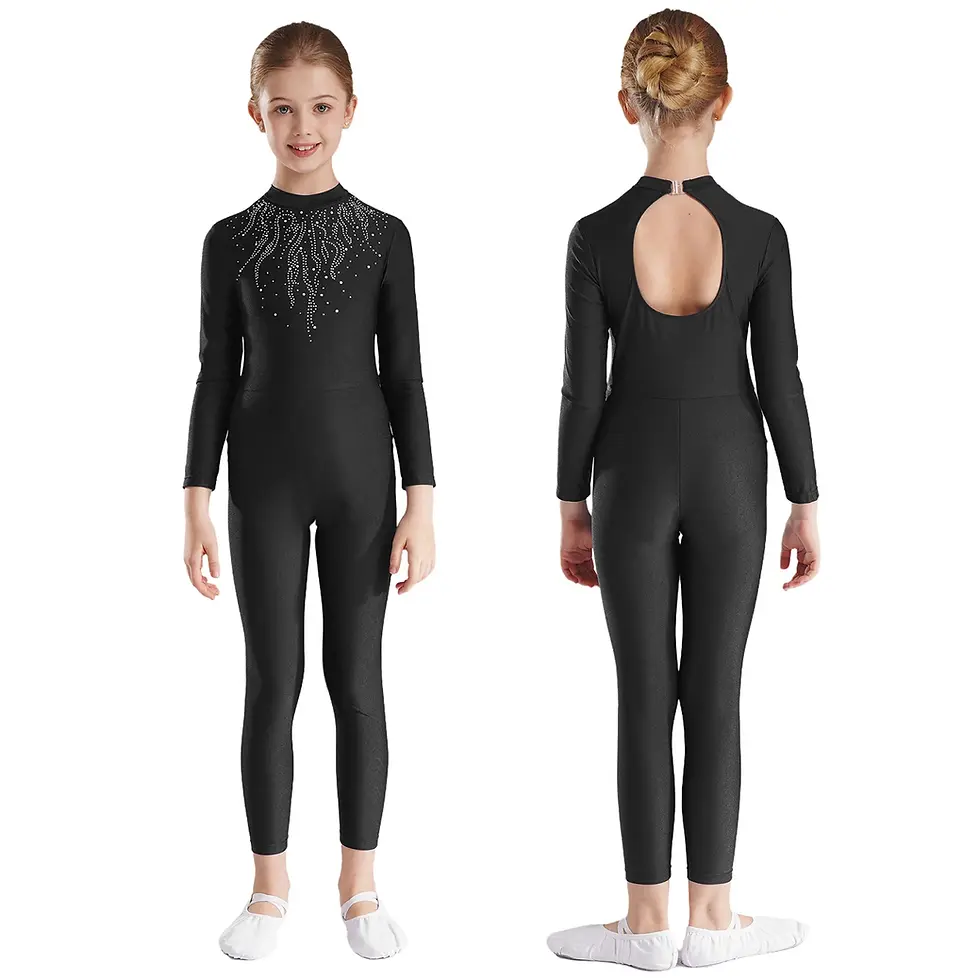 Thumbnail: Traje de gimnasia rítmica y patinaje artístico para niñas.