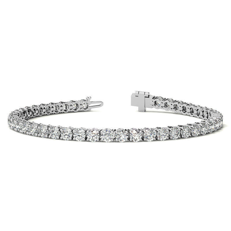 Thumbnail: Pulsera  diamantes cultivados laboratorio 6,5 CTW  oro blanco/amarillo  14 kt.