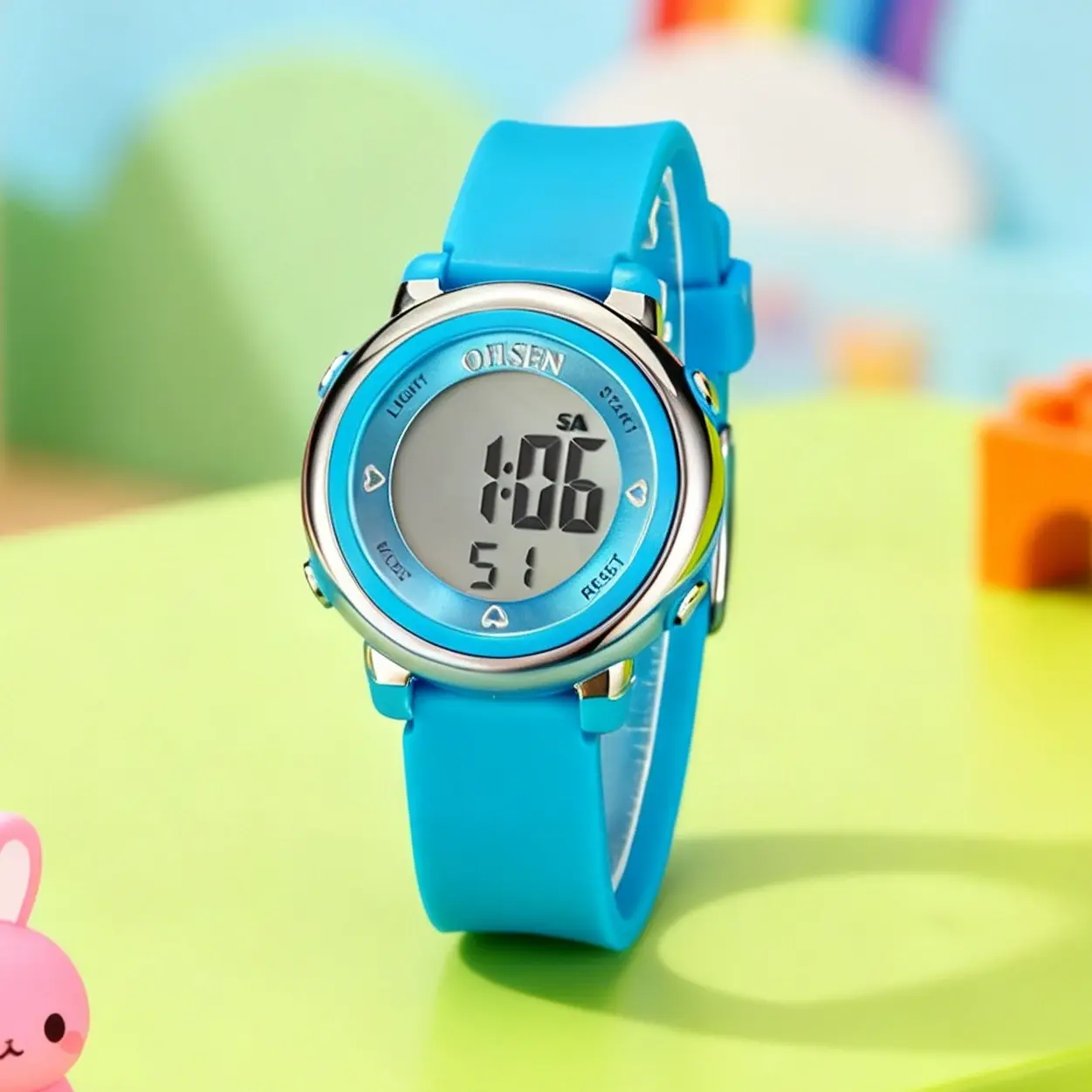 Reloj de nuevo diseño para niña y mujer,digital LCD, para buceo, 50 m,.