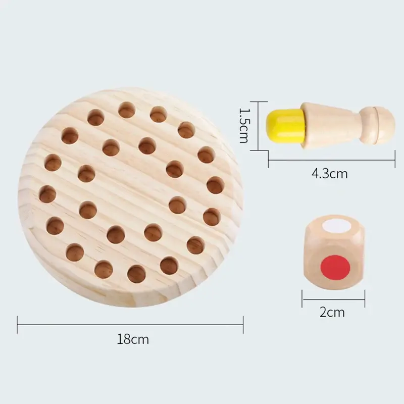 Pikkukuva: Emparejamiento cognitivo de colores compartidos  madera. 3-6 años.