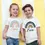 थंबनेल: Camiseta infantil personalizada con arcoíris y nombre niños y niñas.