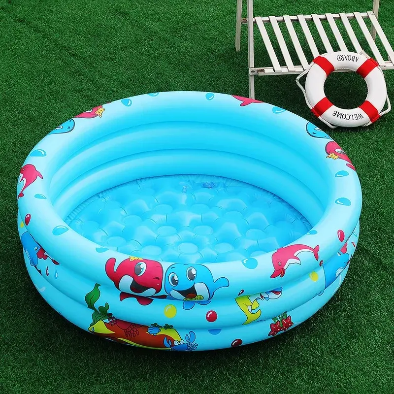 Miniaturebillede: Piscina infantil inflable para bebés y niños, verano, suave y divertido.