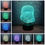 Miniatyrbilde: Lámpara USB LED 3D Vader 7 Cambio de color RGB Bulbo .Niños
