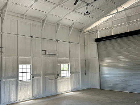 A new build shop rewiring in Paris, TX by Pride Electrical Solutions.