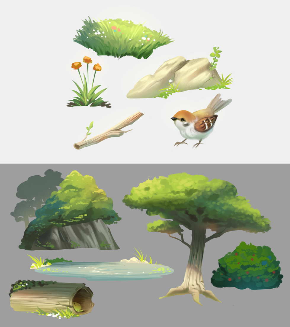 Tree House: environment objects