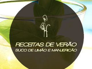 Suco de limão e manjericão