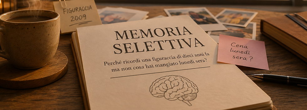 Articolo sulla memoria selettiva della dott.ssa Lisa Cerri