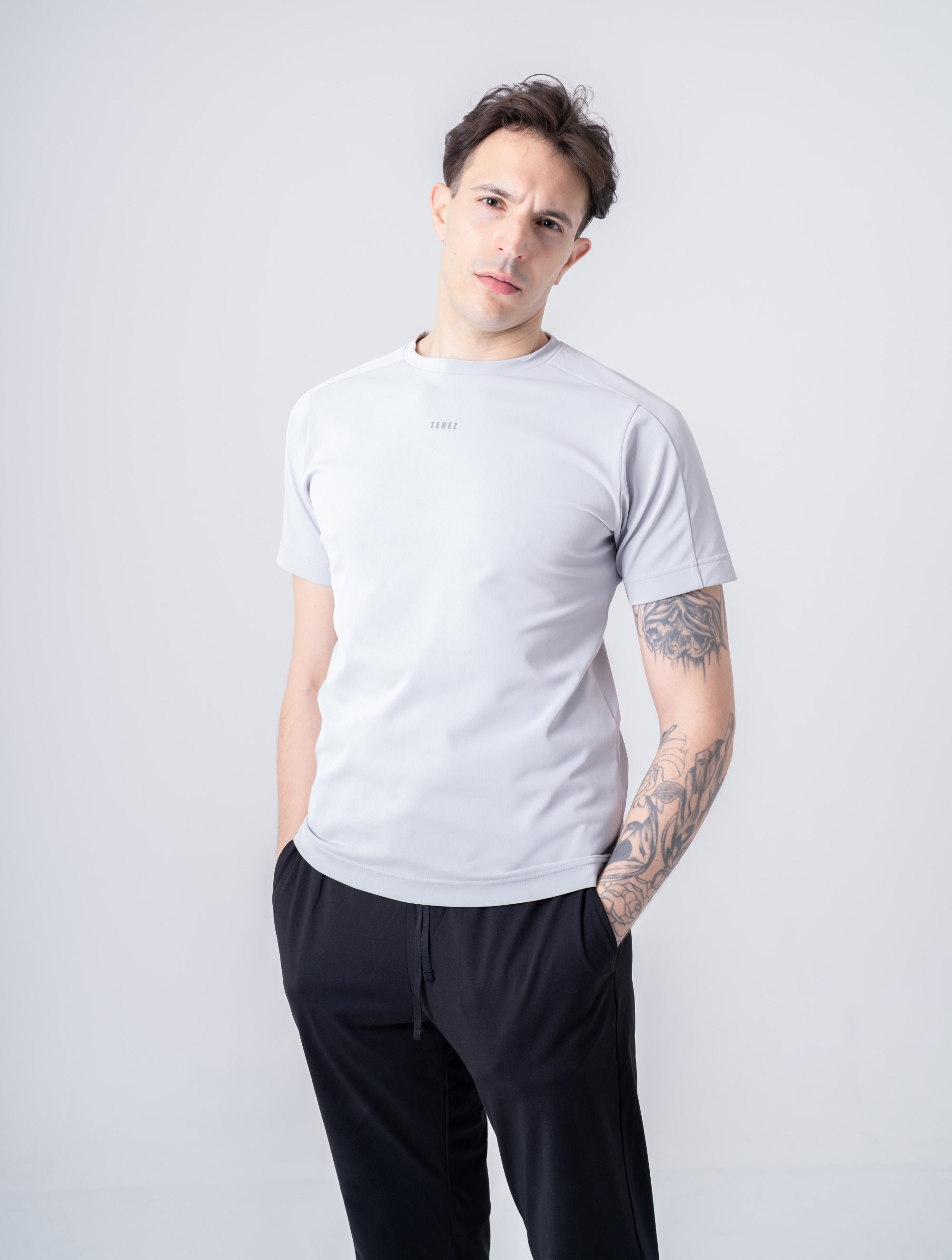 0060. Slim Fit : TENEZ x MOON-TECH® Activewear "TENEZ" (NAVY/GREY)