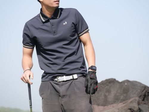 0062. MOON-TECH®︎ Collar Shirt (WHITE/BLACK) | TENEZ MANAGEMENT