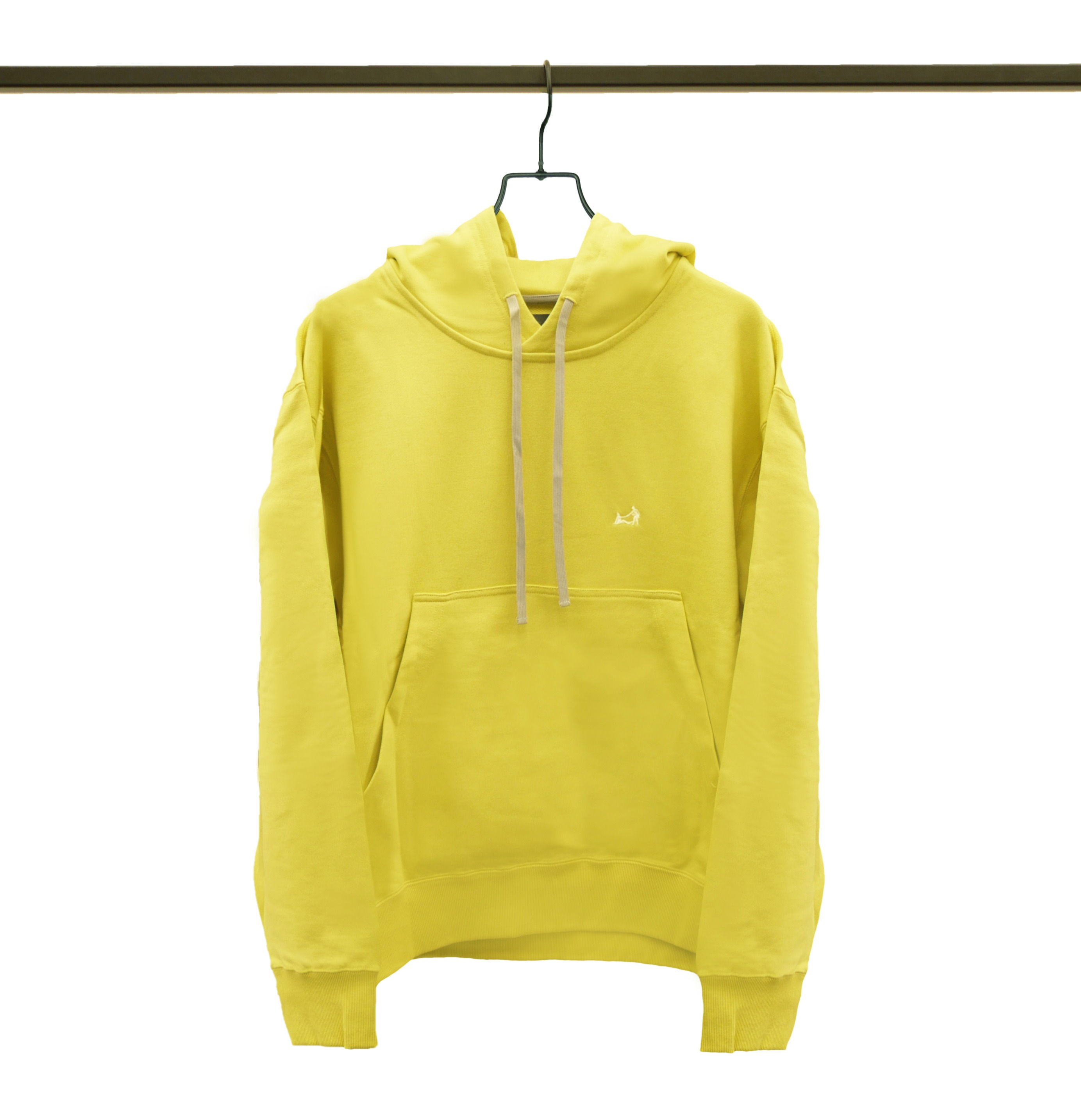 0056. Double Pocket Pull Over Hoodie (YELLOW)