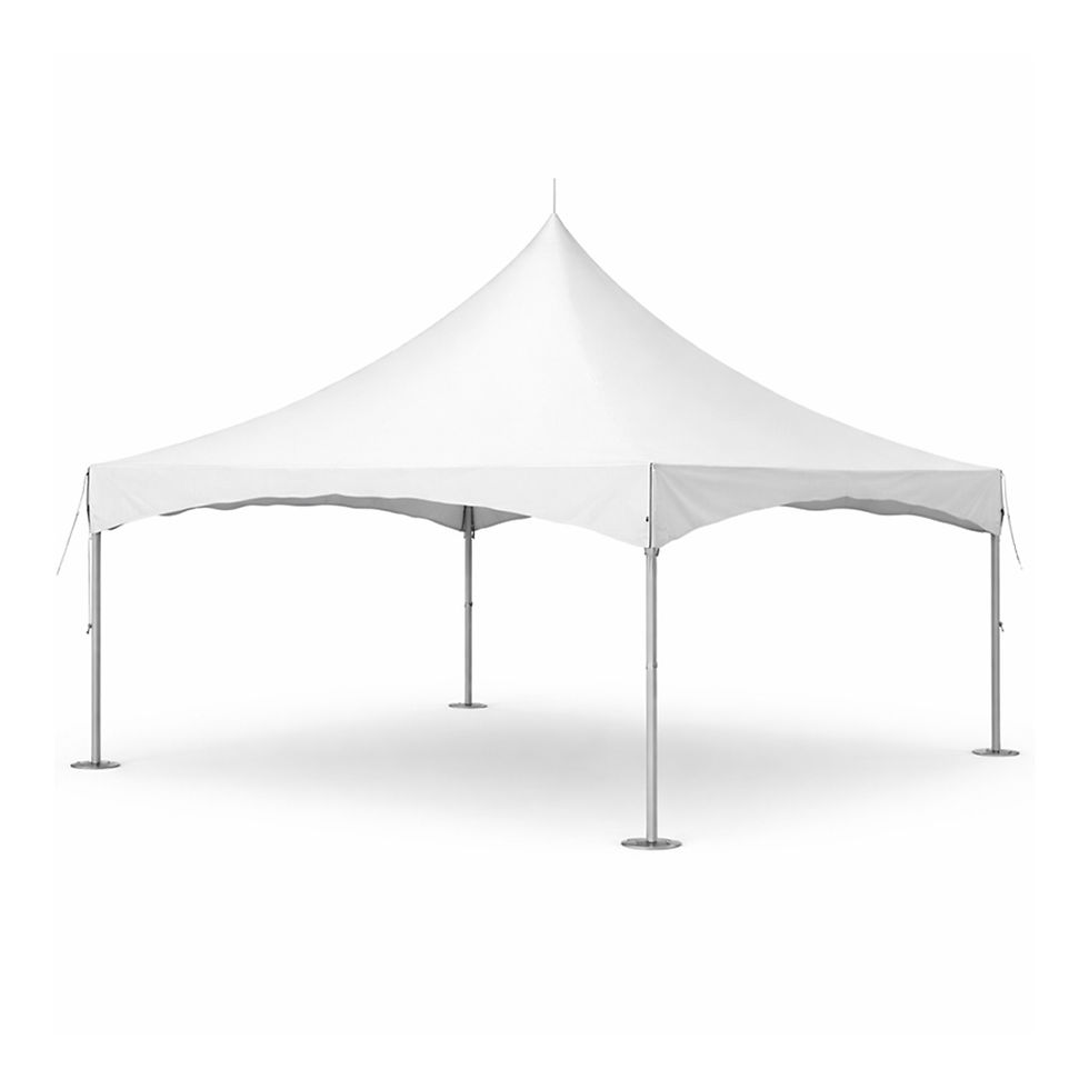 durable white frame tent for all weather events`