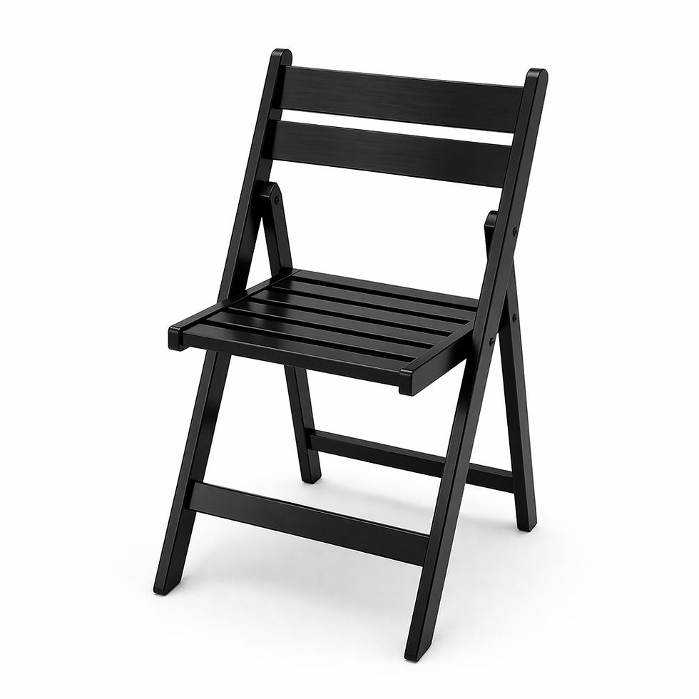 Slatted folding chair rental for events and parties