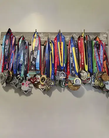 triathlon medal display