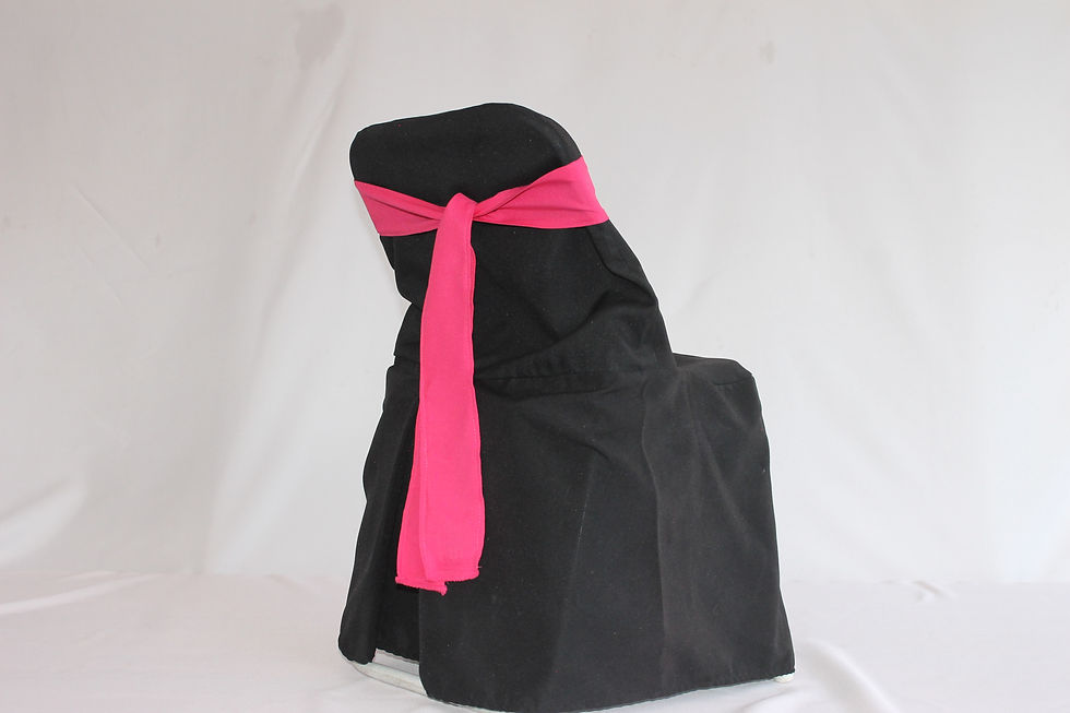 Miniatura: Silla + Funda Negra + Lazo de Color