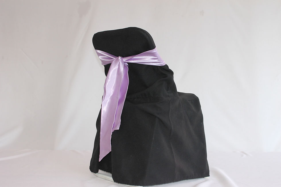 Miniatura: Silla + Funda Negra + Lazo de Color