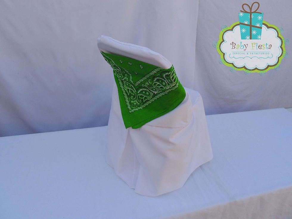 Miniatura: Silla + Funda Blanca + Cubre Funda (Pañuelos)