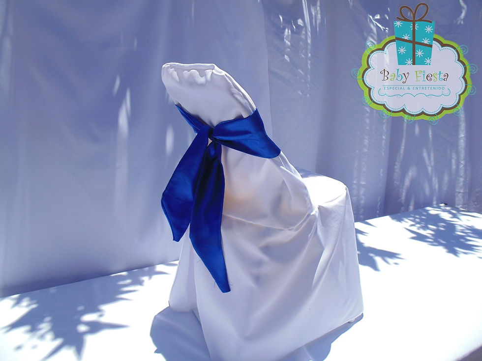 Miniatura: Silla + Funda Blanca + Lazo de Color