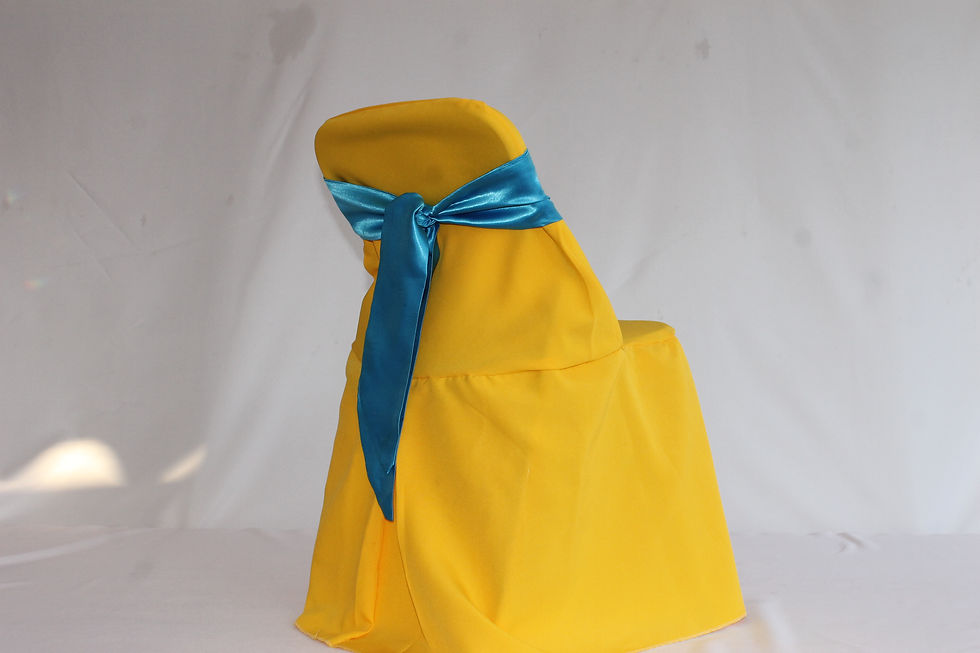 Miniatura: Silla + Funda Amarilla + Lazo de Color