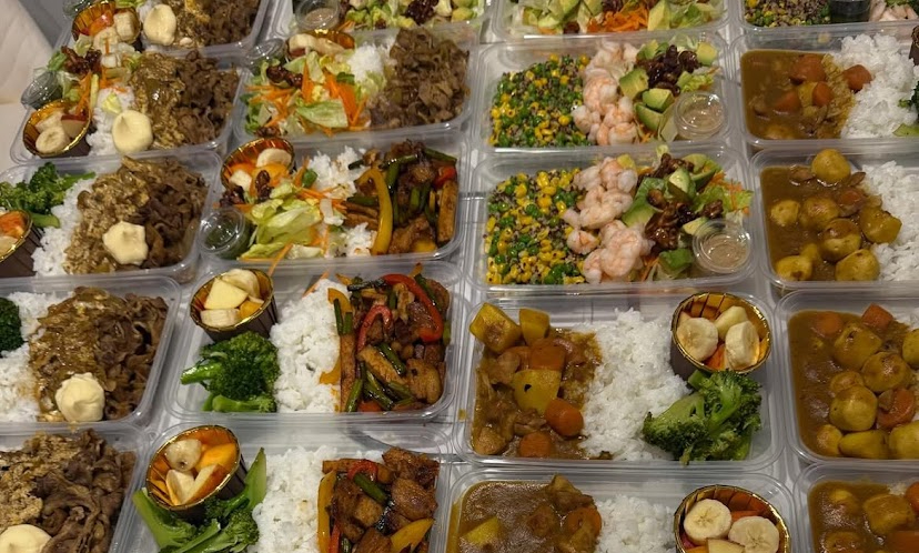 Arranged Food and Objects