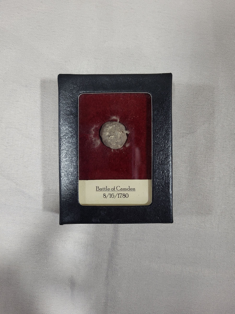 Revolutionary War Battle of Camden Dug Musket Ball