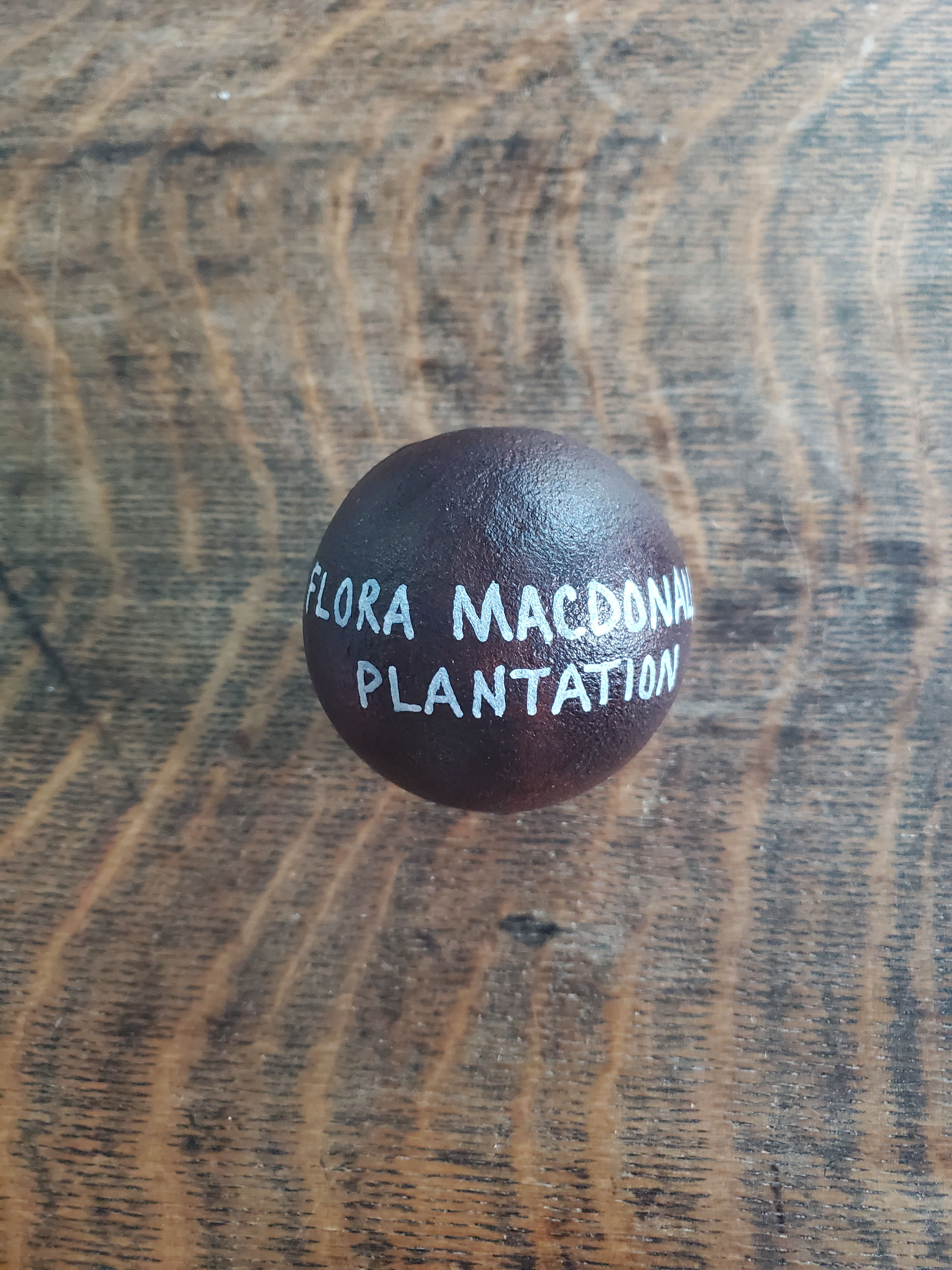 Revolutionary War 4 lb Cannon Ball found at the Flora Macdonald Plantation SC