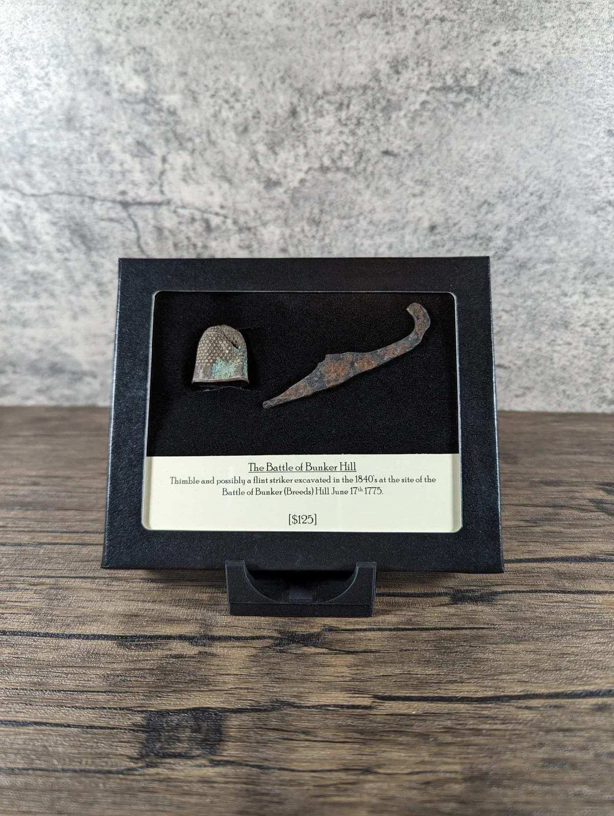 Revolutionary War Bunker Hill Dug Thimble and Knife or Flint Striker Piece