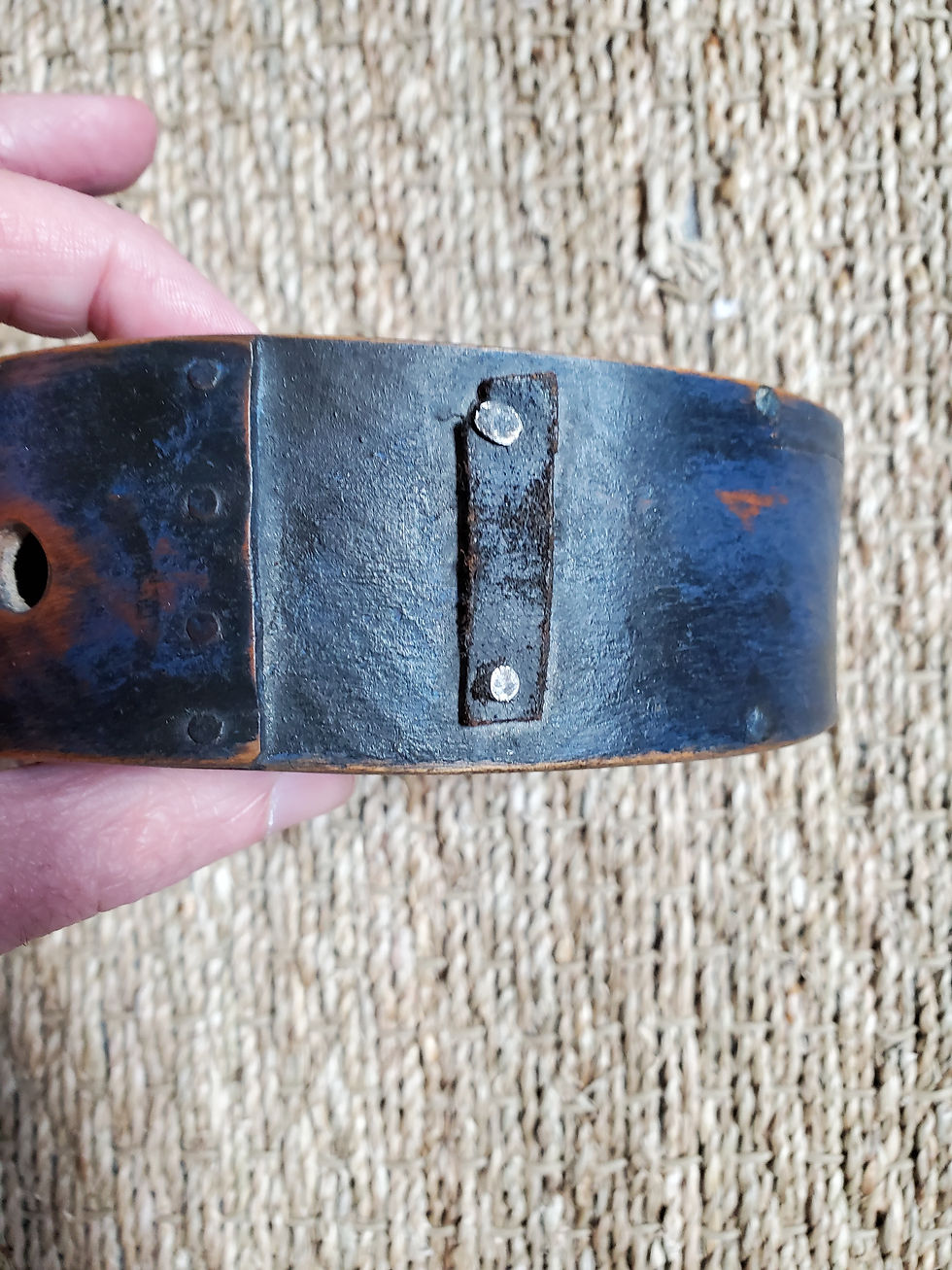 Thumbnail: Carved late 18th early 19th c. Cheesebox Canteen