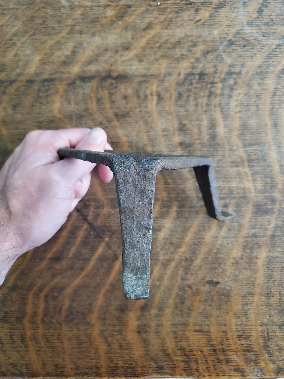 Thumbnail: Revolutioanry War Soldier's Trivet Dug At the Battle of Bennington