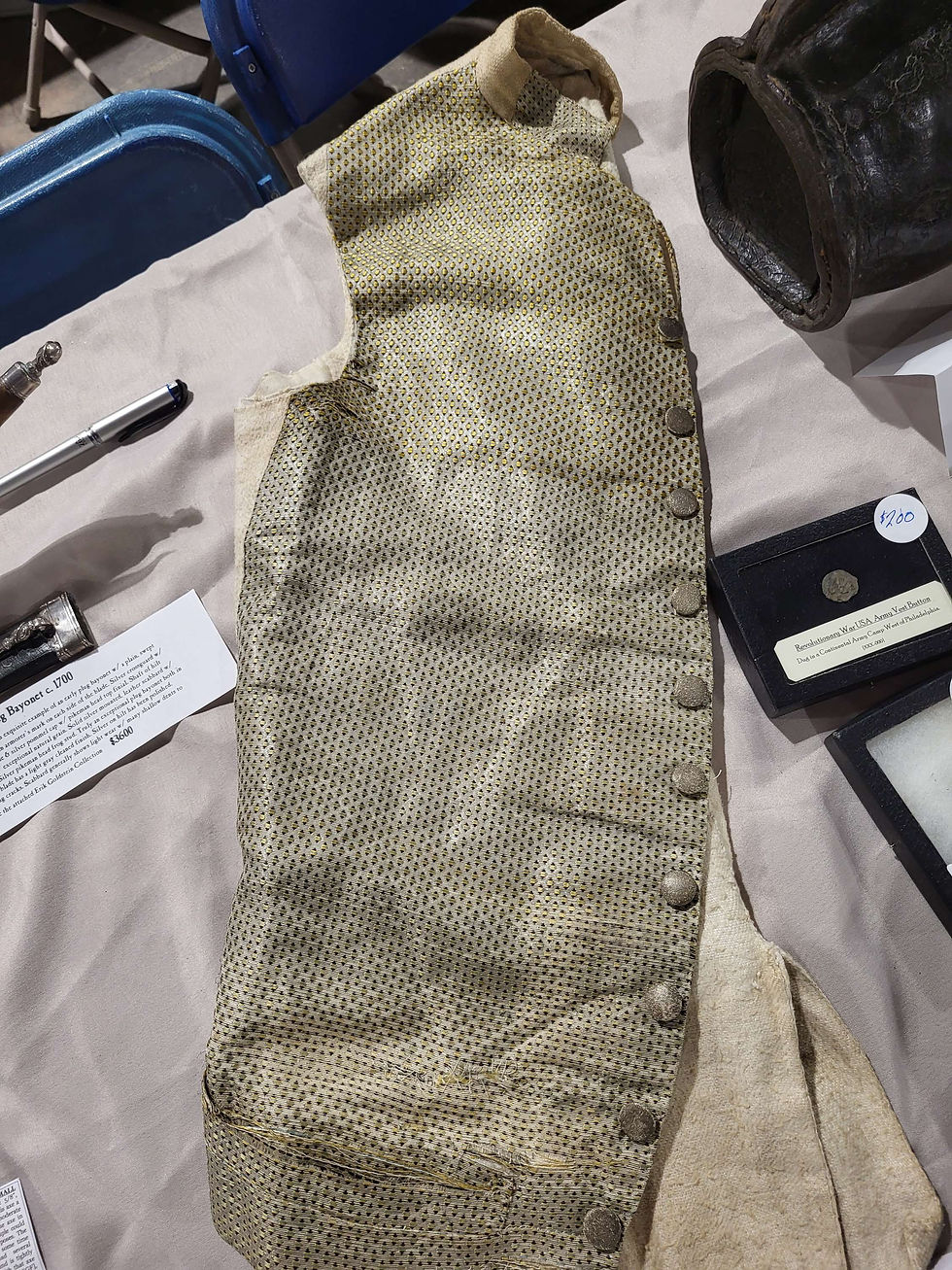 Thumbnail: Late 18th c. Civilian Mens Waistcoat or Vest
