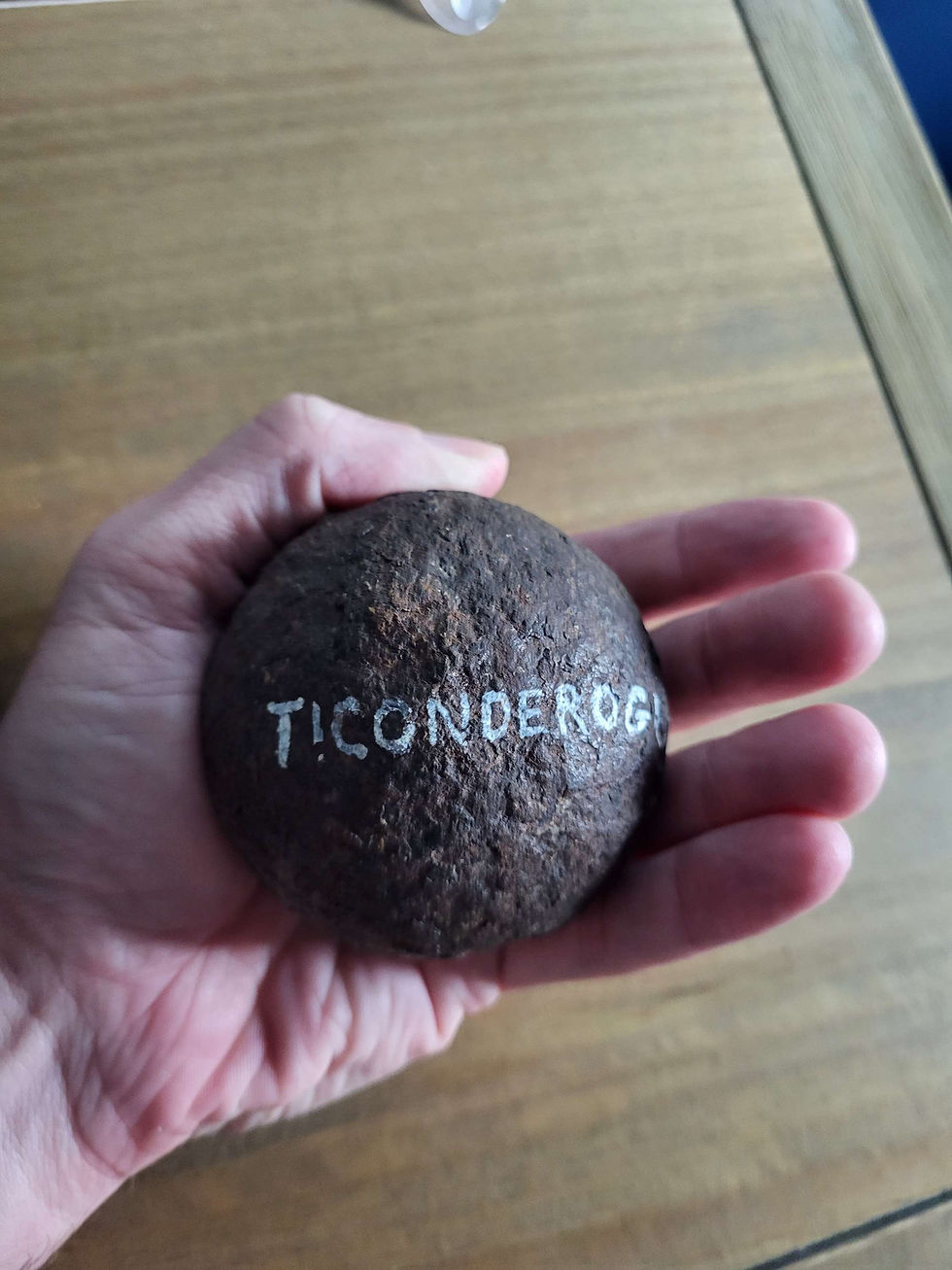 Thumbnail: Revolutionary War Ft. Ticonderoga Dug 3 lb Cannon Ball