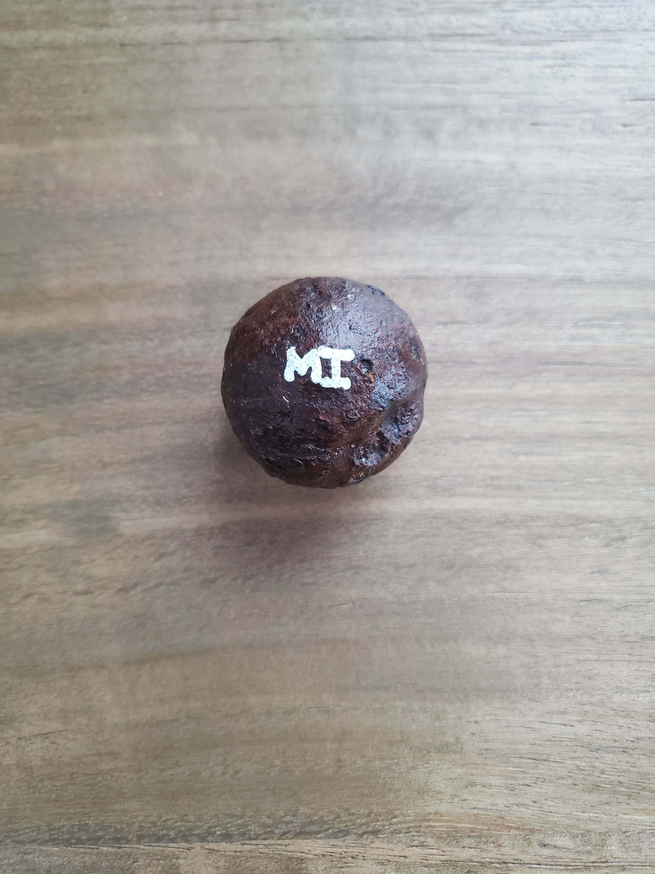 Revolutionary War Swivel Gun Shot Dug at Mt. Independence