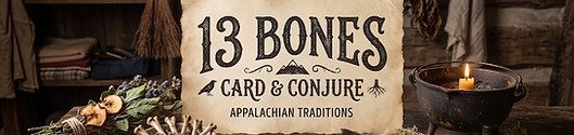 13 Bones Card and Conjure Logo