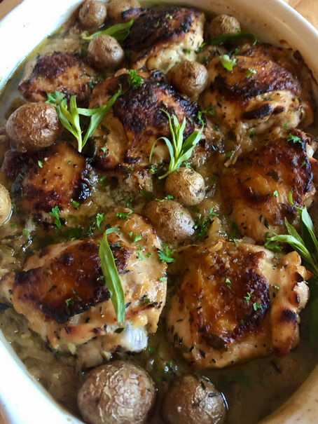 Dijon Braised Chicken & Potatoes