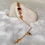 Thumbnail: Golden bracelet with stone