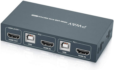 מתג KVM HDMI USB 2:1