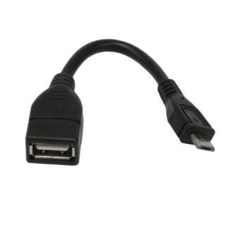 כבל OTG Micro USB B - USB A Female 0.12m