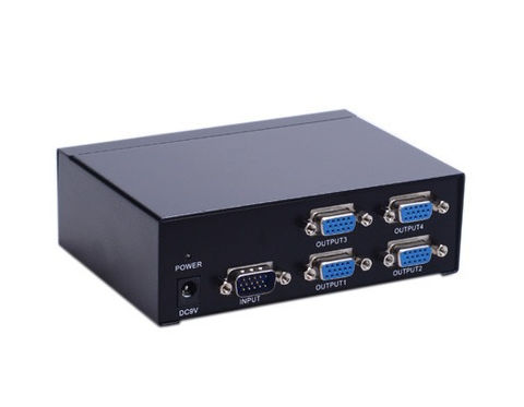 מפצל VGA מוגבר 4 מסכים 250MHz