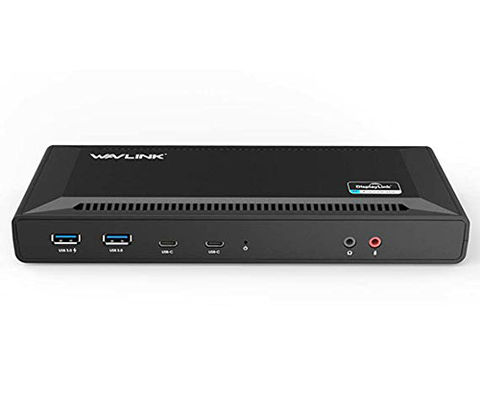 תחנת עגינה Wavlink TYPE-C 5K/Dual 4K 2xHDMI 2xDP
