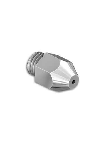 Directional precision nozzle with hex body for secure adjustment and threaded mounting.