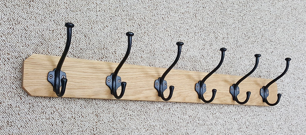 Thumbnail: Coat Rack Oak (without Shelf) - 5 sizes