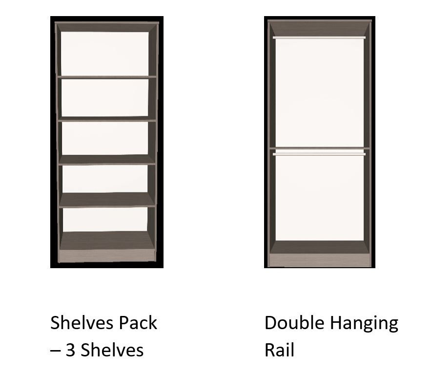 Thumbnail: Portofino Tall 1 Door Robe (3 colours & multiple options)