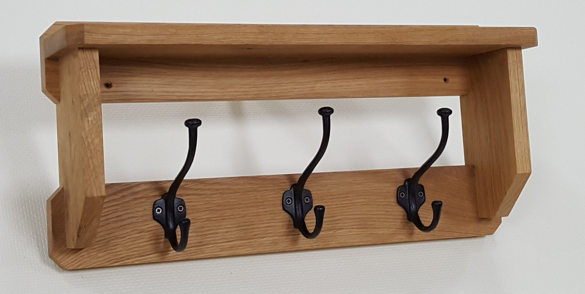 Coat Rack Oak with Shelf - 8 sizes