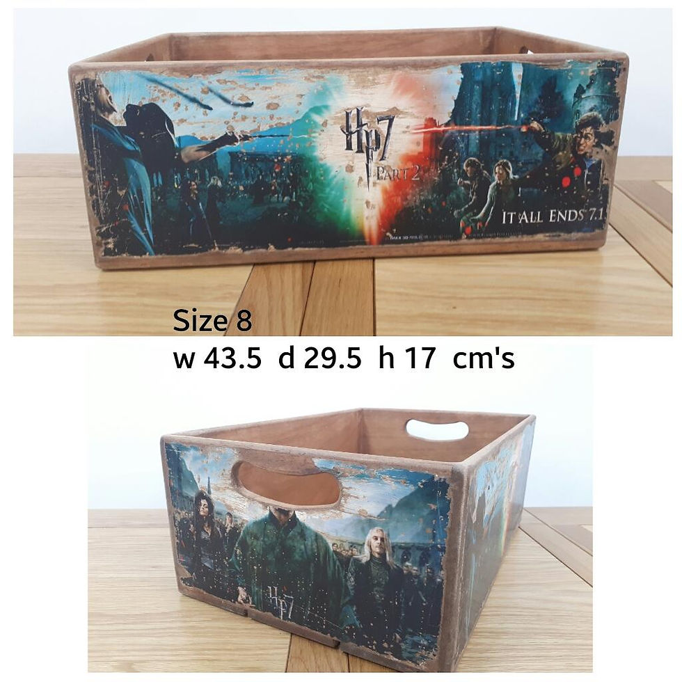 Thumbnail: Wooden Storage Box Harry Potter - 10 Sizes