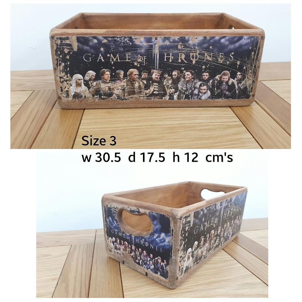 Thumbnail: Wooden Storage Box Game of Thrones - 10 Sizes