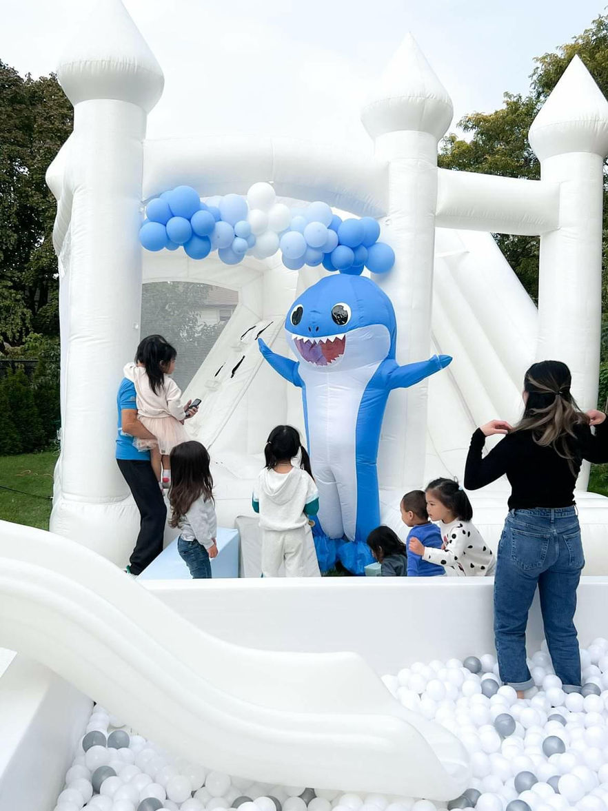White Bouncy Castle