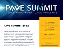 PAVE Official Newsletter Volume 8 - August 2022