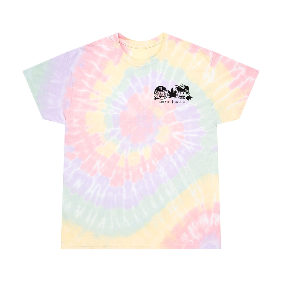 Thumbnail: Green Mitten Bros Tie-Dye Tee, Spiral