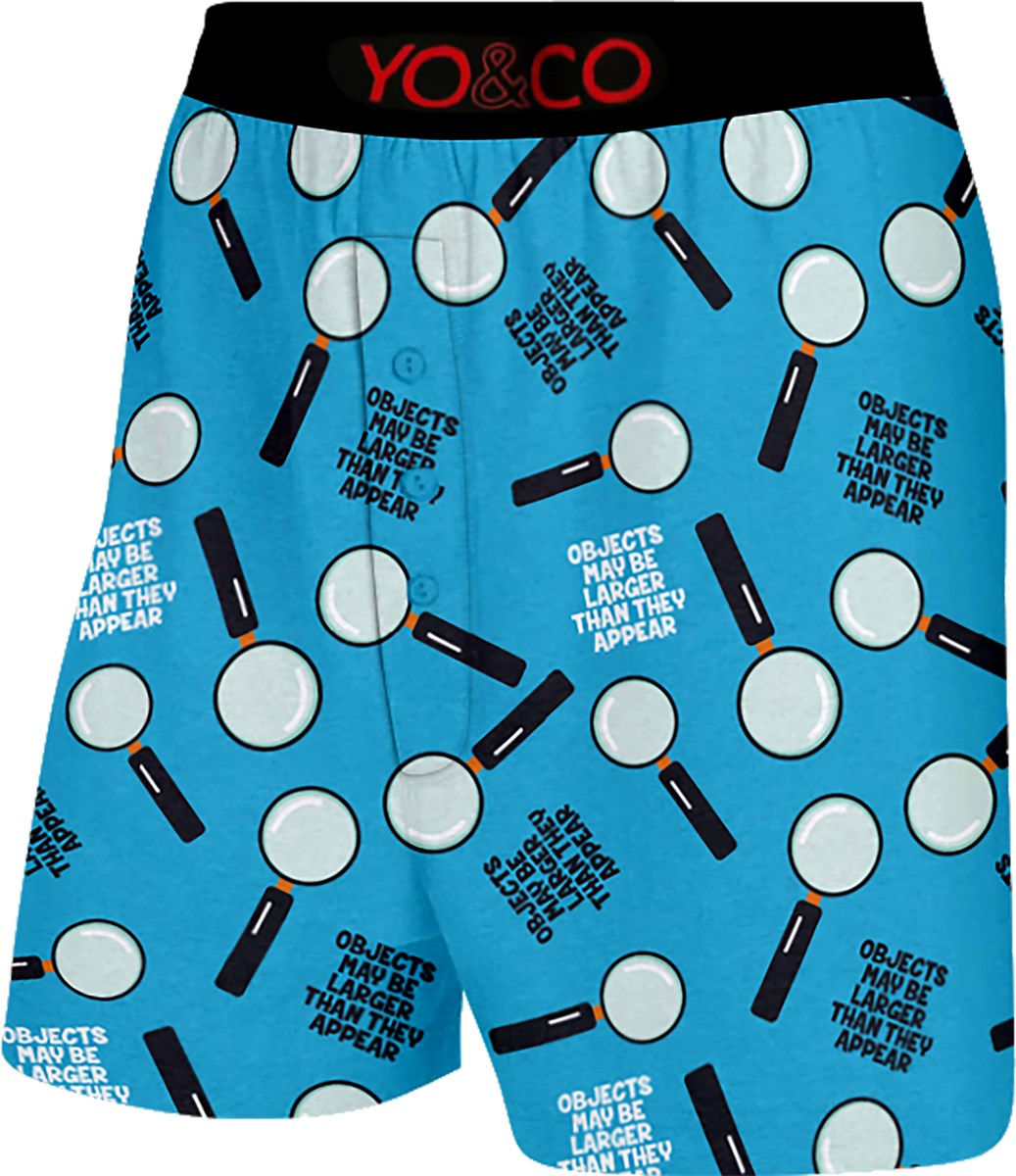 Objects May Be Larger Men's Boxers