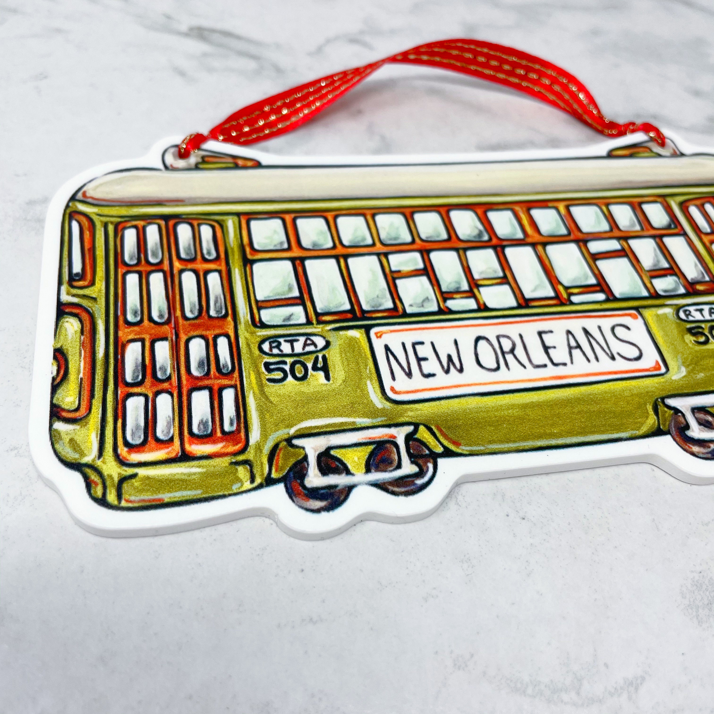 New Orleans Street Car Ornament